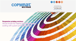 Desktop Screenshot of copymatwestwood.com