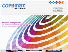 Tablet Screenshot of copymatwestwood.com